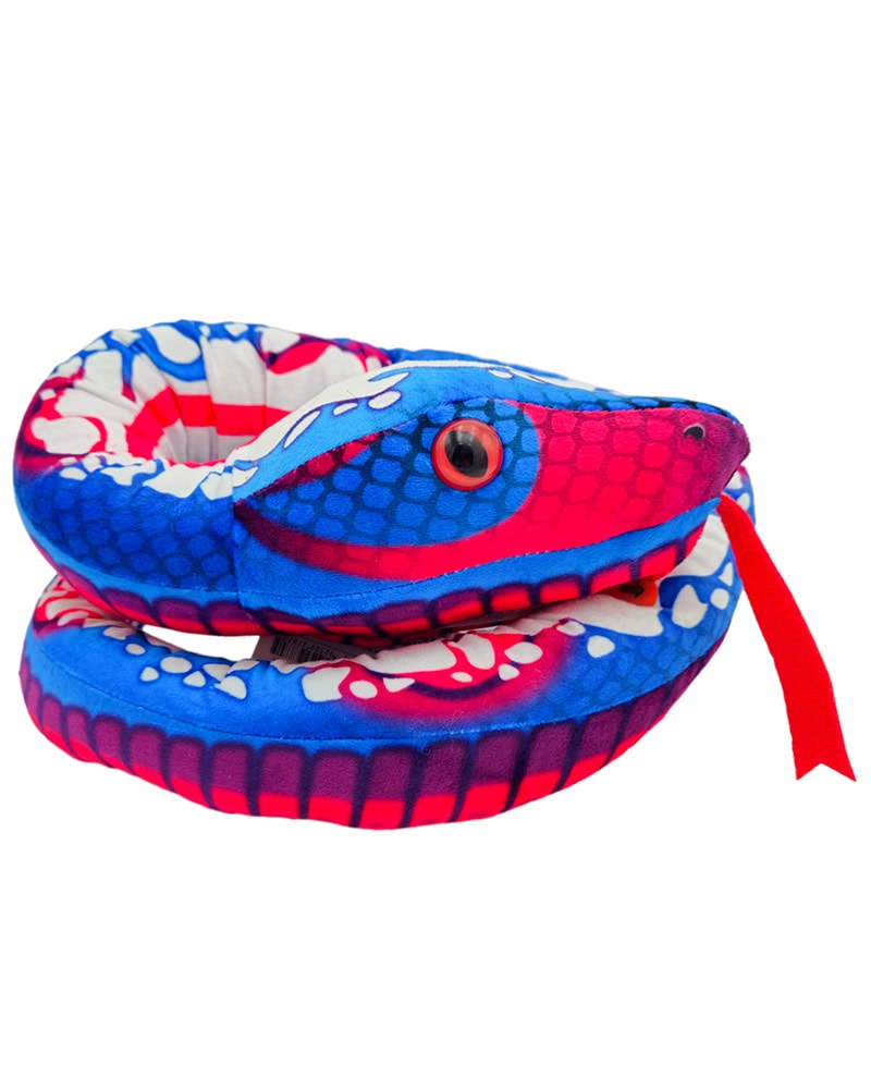 Vibe Brights Snake 53" Plush - Blue